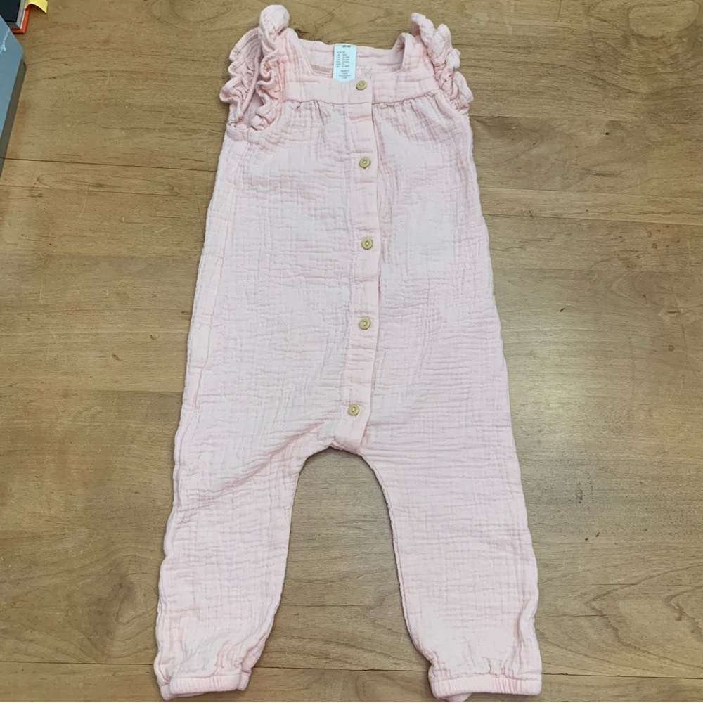 H&M Pink Toddler Muslin Jumpsuit. - 18 months size